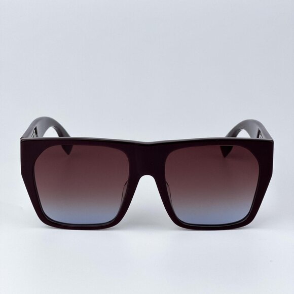 Fendi BAGUETTE FE40124F 81T  Women BRAND NEW Sunglasses Square Matte Brown main image 6